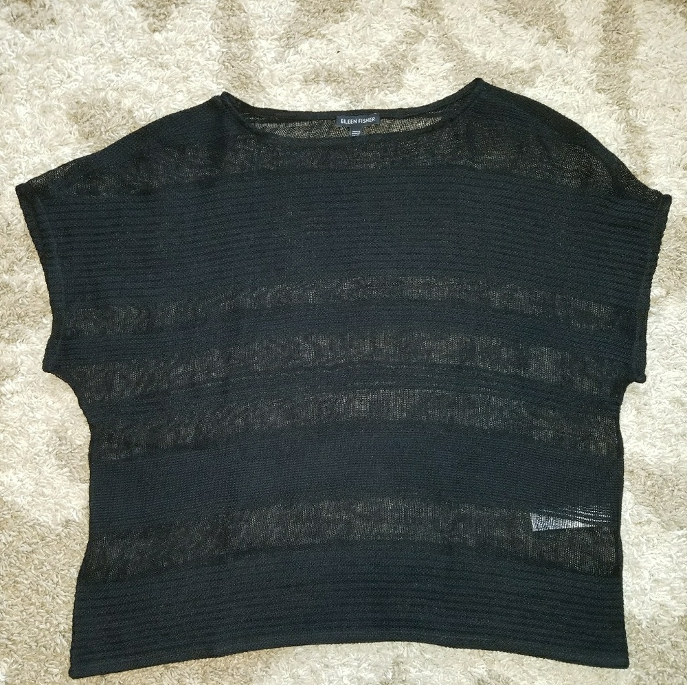 Eileen Fisher Black Top size Small